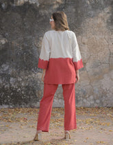 *Premium handloom cotton flex  tie- dye cord-set*